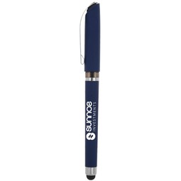 Navy Avendale Velvet Touch Custom Stylus Gel Pen
