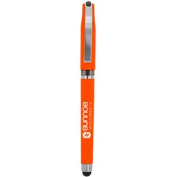 Orange Avendale Velvet Touch Custom Stylus Gel Pen