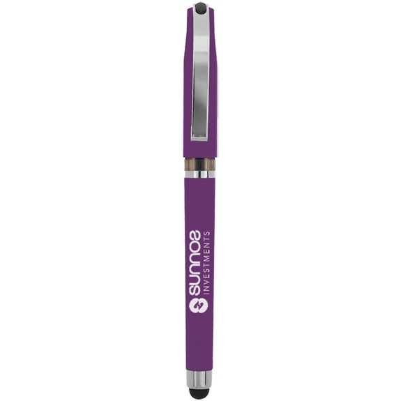 Purple Avendale Velvet Touch Custom Stylus Gel Pen