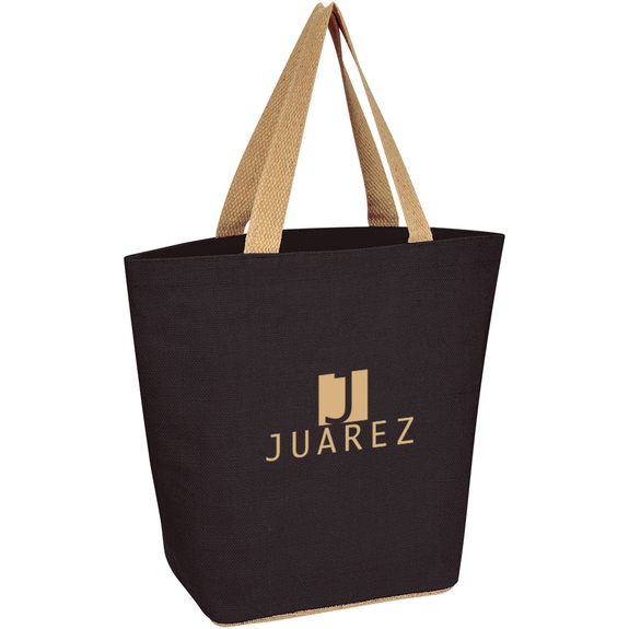 Marketplace Jute Custom Tote Bag - 16.25