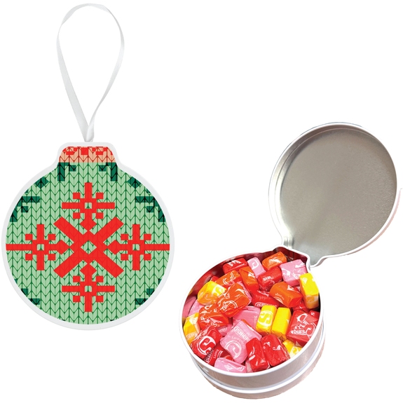 Starbursts Full Color Custom Ornament Tin w/ Candy