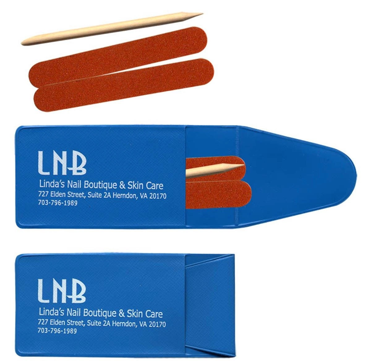 Promotional Nail File Vinyl Sleeve Custom Nail File from ePromos