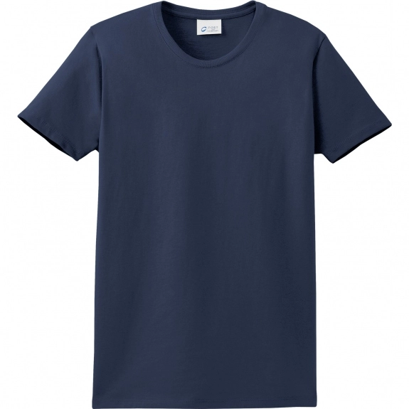 Navy Port & Company Essential Logo T-Shirt - Women's - Dark Colors