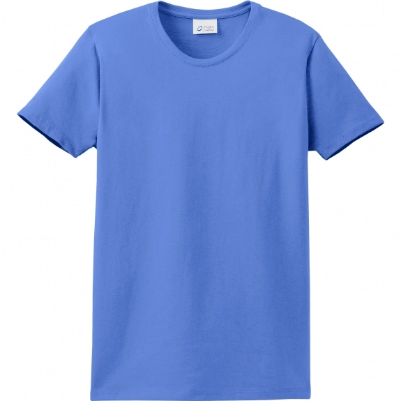 Ultramarine Blue Port & Company Essential Logo T-Shirt - Women's - Dark Col