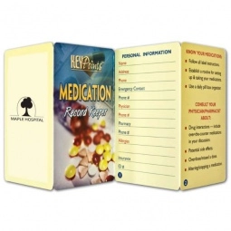 Multi-color Promotional Guide - Medication Record Keeper