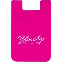 Magenta Silicone Adhesive Custom Wallets for Cell Phones