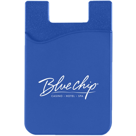 Blue Silicone Adhesive Custom Wallets for Cell Phones