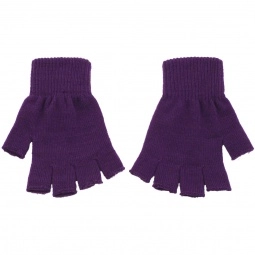 Purple Acrylic Fingerless Custom Gloves