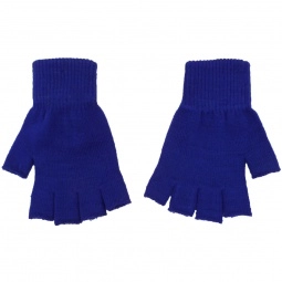 Royal Blue Acrylic Fingerless Custom Gloves