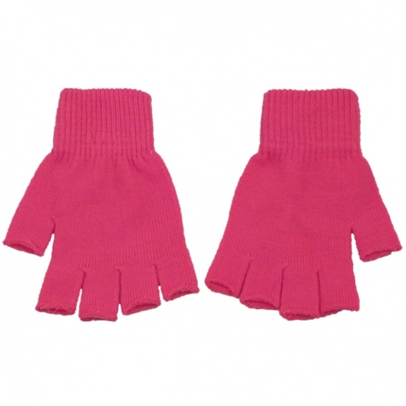 Tropical Pink Acrylic Fingerless Custom Gloves