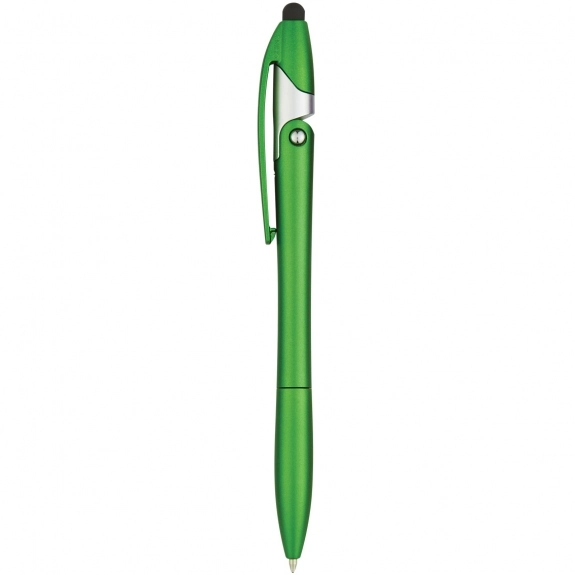 Metallic Lime Green - Javelin Style Folding Custom Stylus Pen w/ Phone Stan