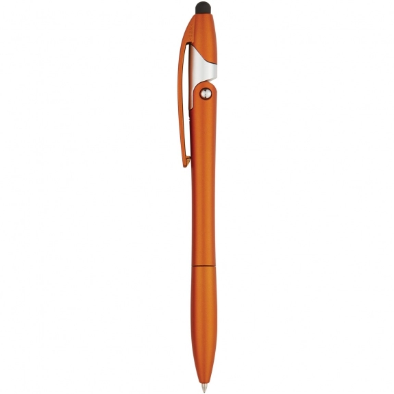 Metallic Orange - Javelin Style Folding Custom Stylus Pen w/ Phone Stand 