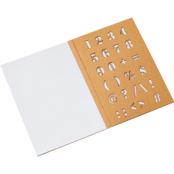 Numbers - Kraft Custom Stencil Book