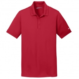 Gym Red Nike Golf Dri-FIT Solid Icon Pique Custom Polo Shirts 