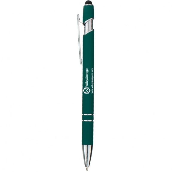 Green Satin Touch Stylus Custom Pens