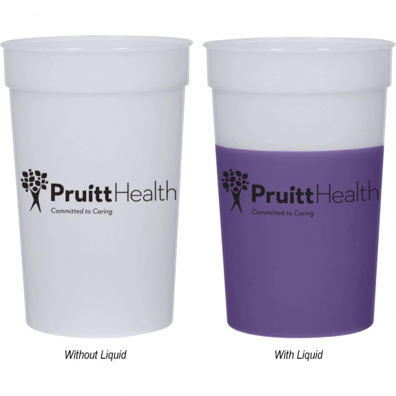 Frosted to Purple - Color Changing Custom Stadium Cup - 22 oz.