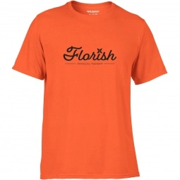Orange Gildan Performance Custom Adult 5 oz. Shirt - Men's