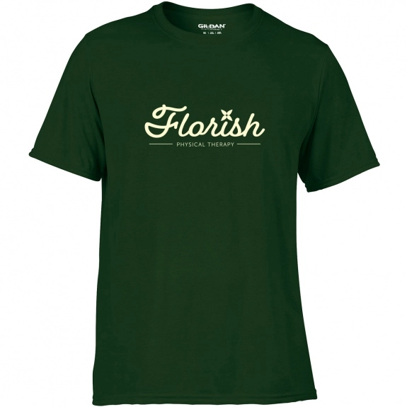 Forest Green Gildan Performance Custom Adult 5 oz. Shirt - Men's