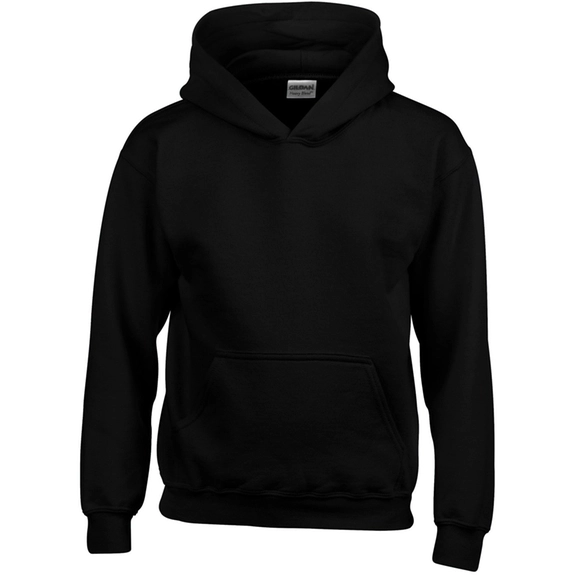 Black Gildan&#174; Pullover Hooded Custom Sweatshirt - Youth - Colors