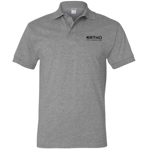 Athletic Heather - JERZEES Heavyweight Cotton Jersey Custom Branded Polo