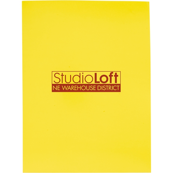 Yellow - Gloss Promotional Paper Folder
