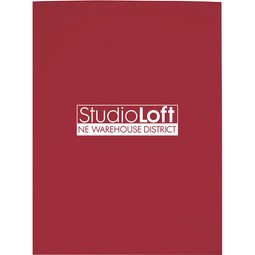Burgundy - Gloss Promotional Paper Folder
