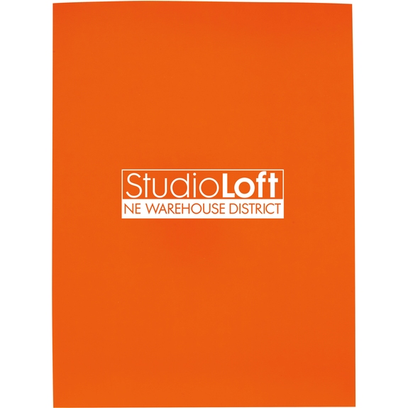 Orange - Gloss Promotional Paper Folder