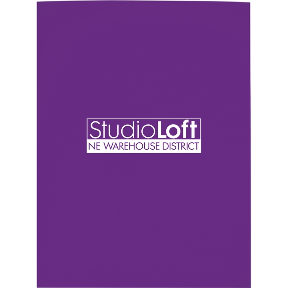 Purple - Gloss Promotional Paper Folder