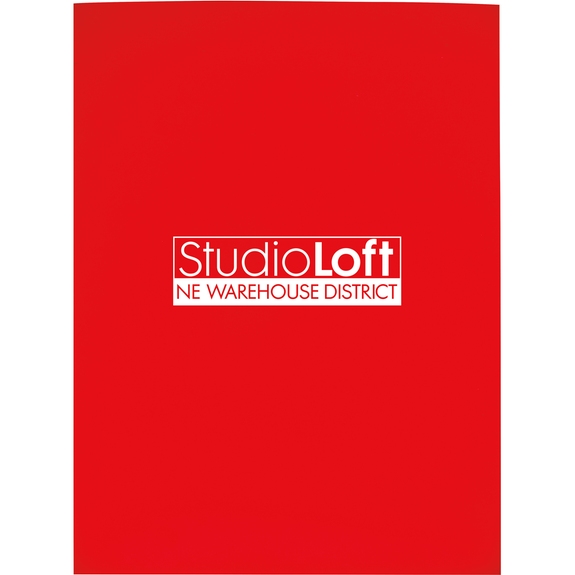 Red - Gloss Promotional Paper Folder