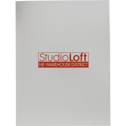 Silver - Gloss Promotional Paper Folder