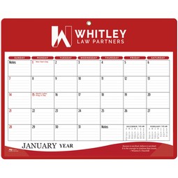 Red Deluxe Custom Daily Planner - 11.25"w x 9"h