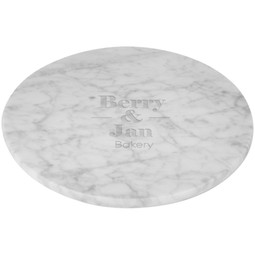 White marble Laser Engraved Marble Custom Cutting Board