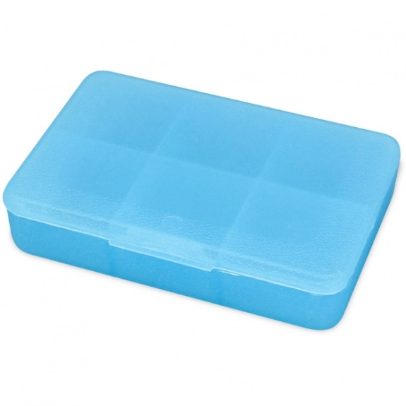 Crystal Blue Tablet Tote Promo Pill Box