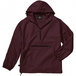 Maroon Pullover Custom Jacket by Charles River