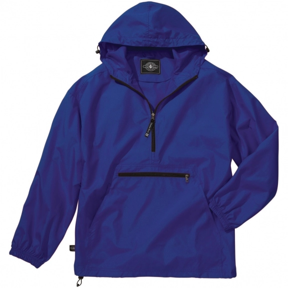 Royal Blue Pullover Custom Jacket by Charles River