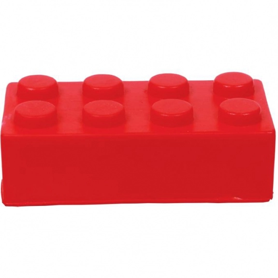 Red Building Block Connect Logo Stress Relievers