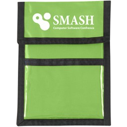 Lime Green - Nylon Neck Wallet Custom Badge Holders