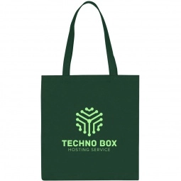 Forest Green Economy Non-Woven Promotional Tote 