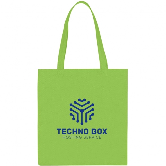Lime Green Economy Non-Woven Promotional Tote 
