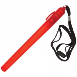 Red Promotional Glow Stick w/ Breakaway Lanyard