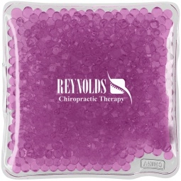 Purple Square Gel Beads Custom Hot/Cold Packs