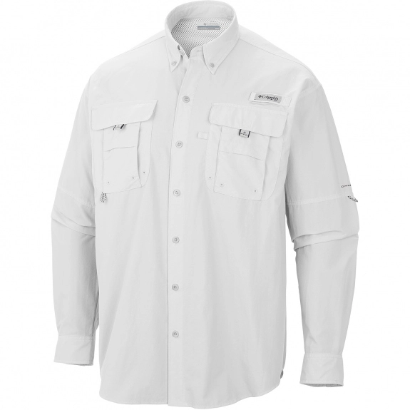 White Columbia PFG Bahama II Long Sleeve Custom Shirts