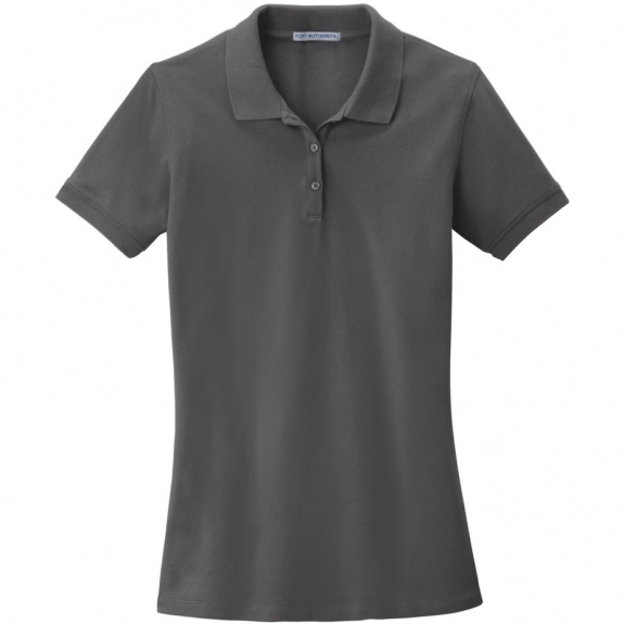 Sterling Grey Port Authority EZCotton Pique Custom Polo Shirt - Women's