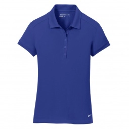 Royal Nike Golf Dri-FIT Solid Icon Pique Custom Polo Shirts 