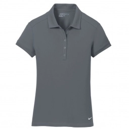 Dark Grey Nike Golf Dri-FIT Solid Icon Pique Custom Polo Shirts 