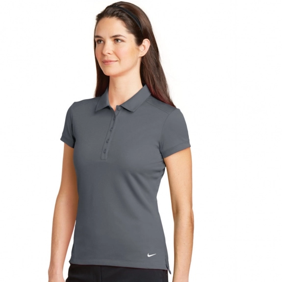 Model - Nike Golf Dri-FIT Solid Icon Pique Custom Polo Shirts 