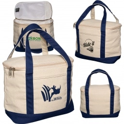 Boat Tote Style Custom Lunch Cooler - 10"w x 8"h x 5"d