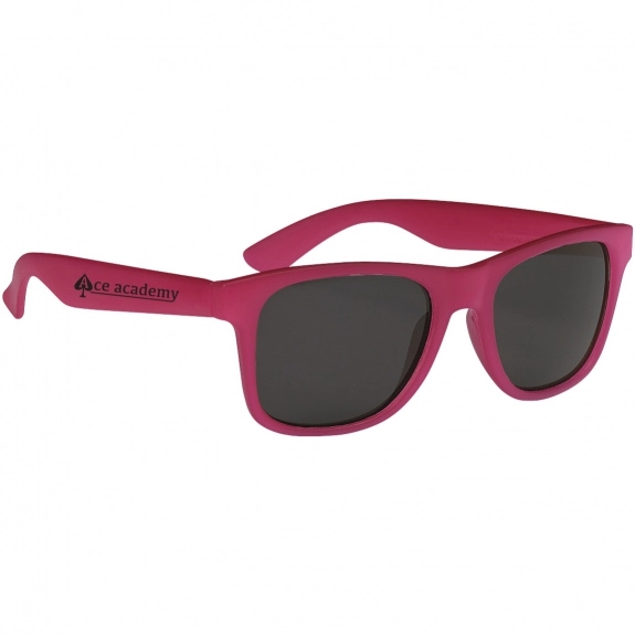 Frosted to Pink Color Changing UV Custom Sunglasses
