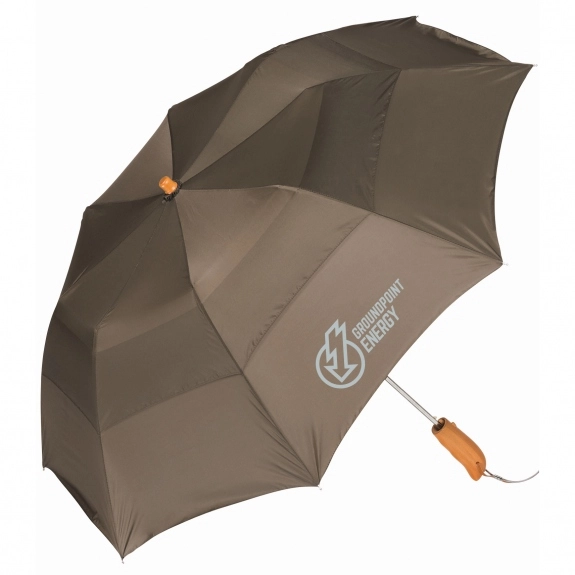 Beige - Peerless Lil Windy Vented Custom Umbrella - 43"