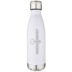White - Laser Engraved Vacuum Insulated Stainless Steel Custom Water Bottle